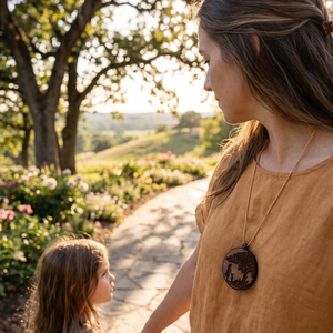 Az Élet Fája � Anya és Gyermeke Kézműves Fa Medál - ékszer - nyaklánc - medál - Meska.hu