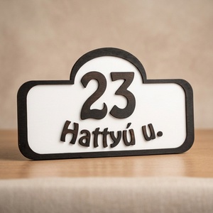 Utcanévtábla, házszámtábla, utcanév tábla, házszám tábla - otthon & életmód - ház & kert - házszám - Meska.hu