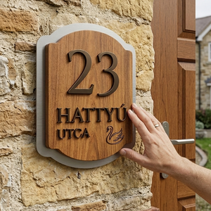Utcanévtábla, házszámtábla, utcanév tábla, házszám tábla - otthon & életmód - ház & kert - házszám - Meska.hu