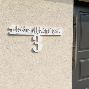Utcanévtábla, házszámtábla, utcanév tábla, házszám tábla - otthon & életmód - ház & kert - házszám - Meska.hu