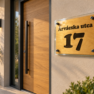 Utcanévtábla, házszámtábla, utcanév tábla, házszám tábla - otthon & életmód - ház & kert - házszám - Meska.hu
