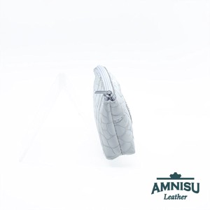 Fehér lakk krokkómintás egy cipzáras egyenes swarovski köves kulcstartó E3013 -  - Meska.hu