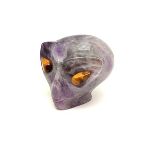 Alien fej Ametiszt tigrisszem 8cm, Kellékek & szerszámok, Ásvány alapanyag, , MESKA