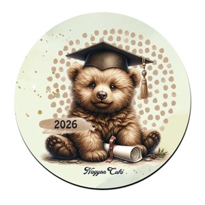 Maci - 2026 évi Ballagásra mintás poháralátét, , , MESKA