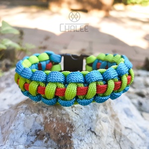 Háromszínű paracord karkötő - Meska.hu