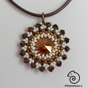 Caramel Café Mandala fülbevaló és nyaklánc - ékszer - ékszerszett - Meska.hu