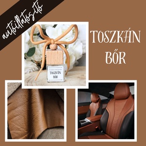 Toszkán bőr autóparfüm (fűszeres), Otthon & Életmód, Gyertya, illat, aroma, Párologtató, Kozmetikum készítés, MESKA