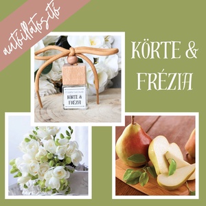 Körte és frézia autóparfüm (virágos), Otthon & Életmód, Gyertya, illat, aroma, Párologtató, Kozmetikum készítés, MESKA