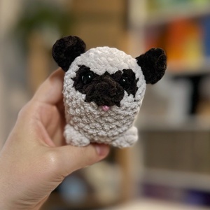 Mopsz kutyus. Bézs, barna es fekete mopszik.  - Meska.hu