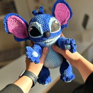 Nagy és puha Stitch plüss játék. - játék & sport - plüssállat & játékfigura - plüss mesefigurák - Meska.hu