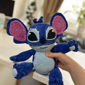 Nagy és puha Stitch plüss játék. - játék & sport - plüssállat & játékfigura - plüss mesefigurák - Meska.hu