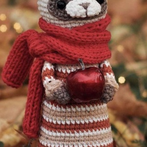 Vadászgörény 20 cm , cuki ruhácskában - Meska.hu