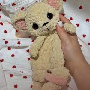 Alvós Kis Sivatagi Róka/Egérke , Játék & Sport, Plüssállat & Játékfigura, Egér, Horgolás, MESKA