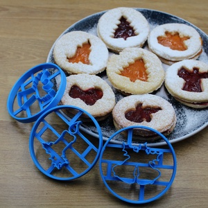 Karácsonyi Linzer Kiszúró Készlet Vagy Darabáron, Otthon & Életmód, Konyhafelszerelés, tálalás, Sütés, főzés, Sütikiszúró, , MESKA