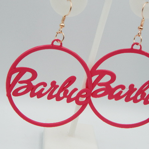 Barbie Fülbevaló Pink Nikkelmentes Horoggal Lányos Csajos Ajándék Mese - ékszer - fülbevaló - lógó fülbevaló - Meska.hu