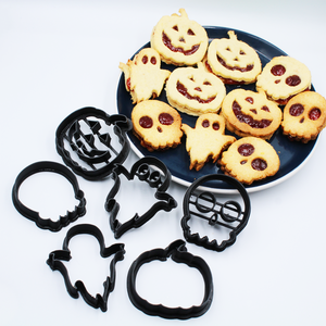  Halloween Linzer Kiszúró Készlet 6 db-os - otthon & életmód - dekoráció - halloween - halloweeni sütikiszúrók - Meska.hu