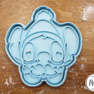 Szivecskés Stitch Karácsonyi  Sütikiszúró Mese Karakterek Disney Gyerekeknek Ünnepi Lilo és Stitch - karácsony - karácsonyi sütés-főzés - Meska.hu
