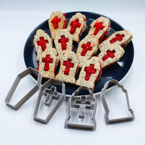 Sírkő Koporsó Linzer Kiszúró Kereszttel Hallooween-i Sütikiszúró Keksz Szaggató - otthon & életmód - dekoráció - halloween - halloweeni sütikiszúrók - Meska.hu