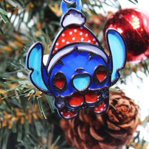 Karácsonyi Stitch Karácsonyfadísz Készlet 6 db-os a Lilo és Stitch Filmből Dekor - karácsony - karácsonyi lakásdekoráció - karácsonyfadíszek - Meska.hu