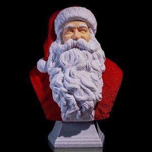 Mikulás Mellszobor Karácsonyi Díszlet, Karácsony, Karácsonyi lakásdekoráció, Karácsonyi lakásdíszek, , MESKA