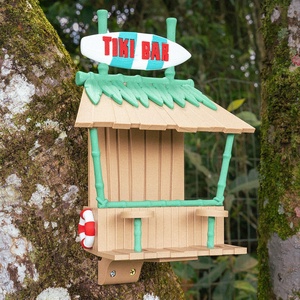 Tiki bár madáretető  Trópusi hangulat a kertedben - Meska.hu