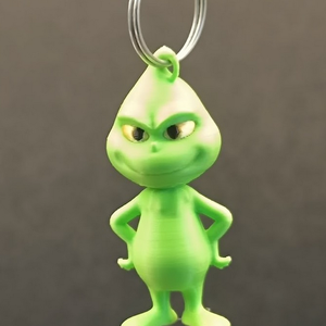 Karácsonyi Grincs figura Kulcstartó Karácsonyfadísz Grinch Kézműves Dekor - kellékek & szerszámok - dekorációs kellékek - figurák - Meska.hu