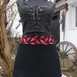 Cherryland Design Fekete Gyapjúszoknya / Csipőmelegítő - ruha & divat - női ruha - szoknya - Meska.hu