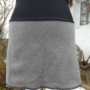 Cherryland Design   Szürke Gyapjúszoknya / Csipőmelegítő - ruha & divat - női ruha - szoknya - Meska.hu