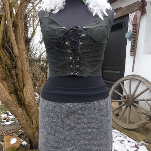 Cherryland Design   Szürke Gyapjúszoknya / Csipőmelegítő - ruha & divat - női ruha - szoknya - Meska.hu