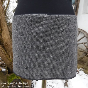 Cherryland Design   Szürke Gyapjúszoknya / Csipőmelegítő - ruha & divat - női ruha - szoknya - Meska.hu