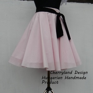 Cherryland Design Púder Rózsaszín Rockabilly stílusú szoknya , Ruha & Divat, Női ruha, Szoknya, Varrás, Meska