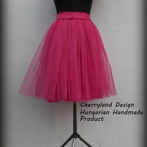 Cherryland Design Pink Tüll Szoknya/ Pink Tulle Skirt, Ruha & Divat, Női ruha, Szoknya, Varrás, Meska