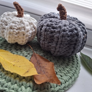 Őszi horgolt tök szett, Otthon & Életmód, Dekoráció, Halloween, Halloweeni tök, Horgolás, MESKA
