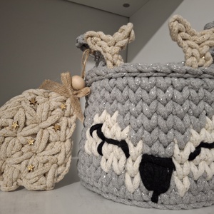 Horgolt őzike tároló , Karácsony, Mikulás, Mikulás ajándékok, Horgolás, MESKA