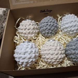 Horgolt karácsonyi díszek - Meska.hu