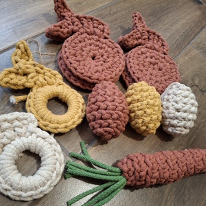 Húsvéti asztaldíszek, Ünnepi díszek, dekorációk, Húsvéti díszek és dekorációk, Húsvéti asztaldíszek, Horgolás, MESKA