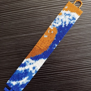 Tenger mintás karkötő - ékszer - karkötő - gyöngyös karkötő - Meska.hu