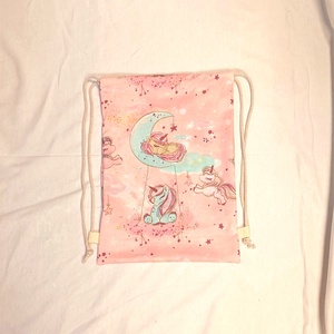 Ovis zsák - Hold es unikornis - játék & sport - ovis felszerelés - ovis zsák - Meska.hu