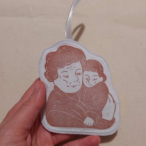 Dédivel filc dísz, dekoráció, ajtódísz - otthon & életmód - dekoráció - ajtó- és ablak dekoráció - ajtódísz & kopogtató - Meska.hu