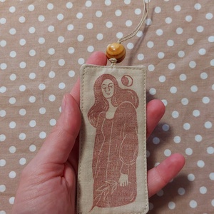 Textil nőcis könyvjelző - könyv & zene - könyvjelző - Meska.hu