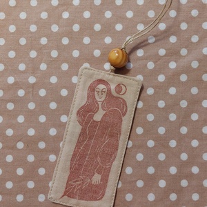 Textil nőcis könyvjelző, Könyv & Zene, Könyvjelző, Varrás, MESKA