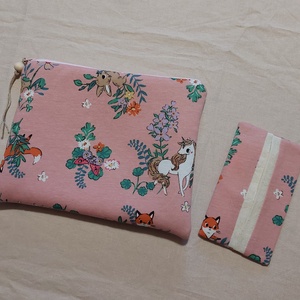 Upcycle unikornisos neszesszer, zsebkendőtartó szett, Táska & Tok, Neszesszer, Varrás, Mindenmás, MESKA