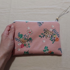 Upcycle nyuszis, kacsás neszesszer, tolltartó, szütyő, tároló - táska & tok - neszesszer - Meska.hu