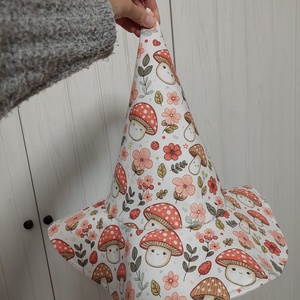 Gomba mintás boszorkány kalap, sapka - ruha & divat - jelmez & álarc - jelmez - Meska.hu