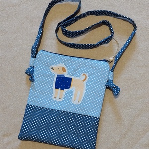 Kutyusos patchwork gyerek táska, oldaltáska, tarisznya - Meska.hu