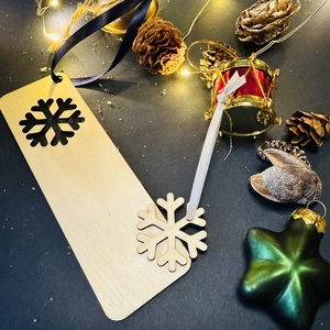 Személyre szabható karácsonyi könyvjelző 2in1 választható mintával - karácsony - mikulás - mikulás ajándékok - Meska.hu