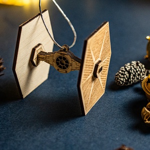 Star Wars TIE Fighter karácsonyfadísz - karácsony - karácsonyi lakásdekoráció - karácsonyfadíszek - Meska.hu