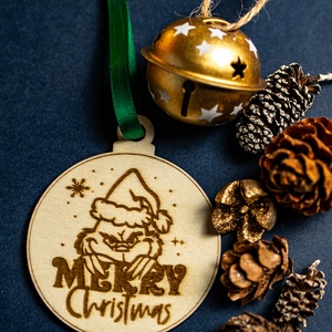 Grincs karácsonyfadísz - karácsony - karácsonyi lakásdekoráció - karácsonyfadíszek - Meska.hu