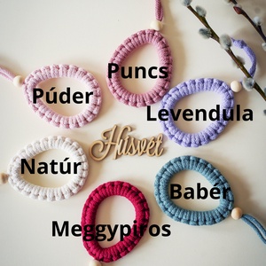 Makramé húsvéti tojás dísz nyuszi dísszel - otthon & életmód - dekoráció - fali és függő dekoráció - függődísz - Meska.hu