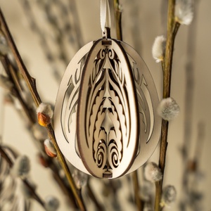 Fa húsvéti tojás tavaszi dekoráció  - otthon & életmód - dekoráció - fali és függő dekoráció - függődísz - Meska.hu